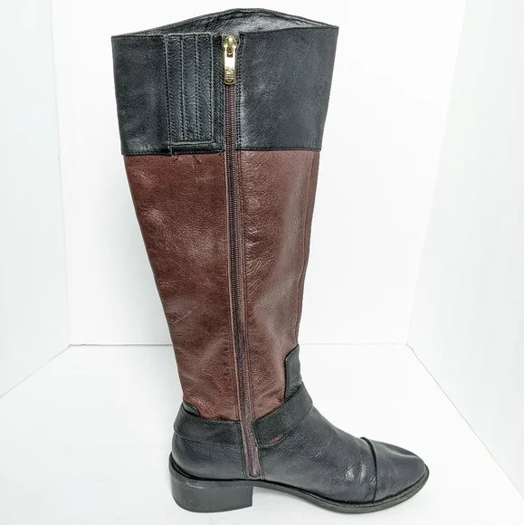 Vince Camuto two tone leather boots - Picture 5 of 16